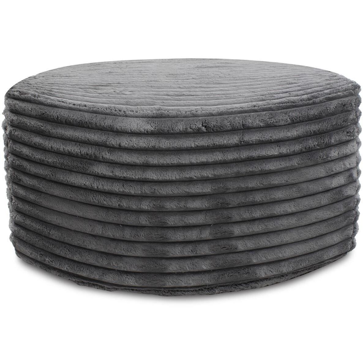 Shar Pei Universal 18 inch Charcoal Ottoman