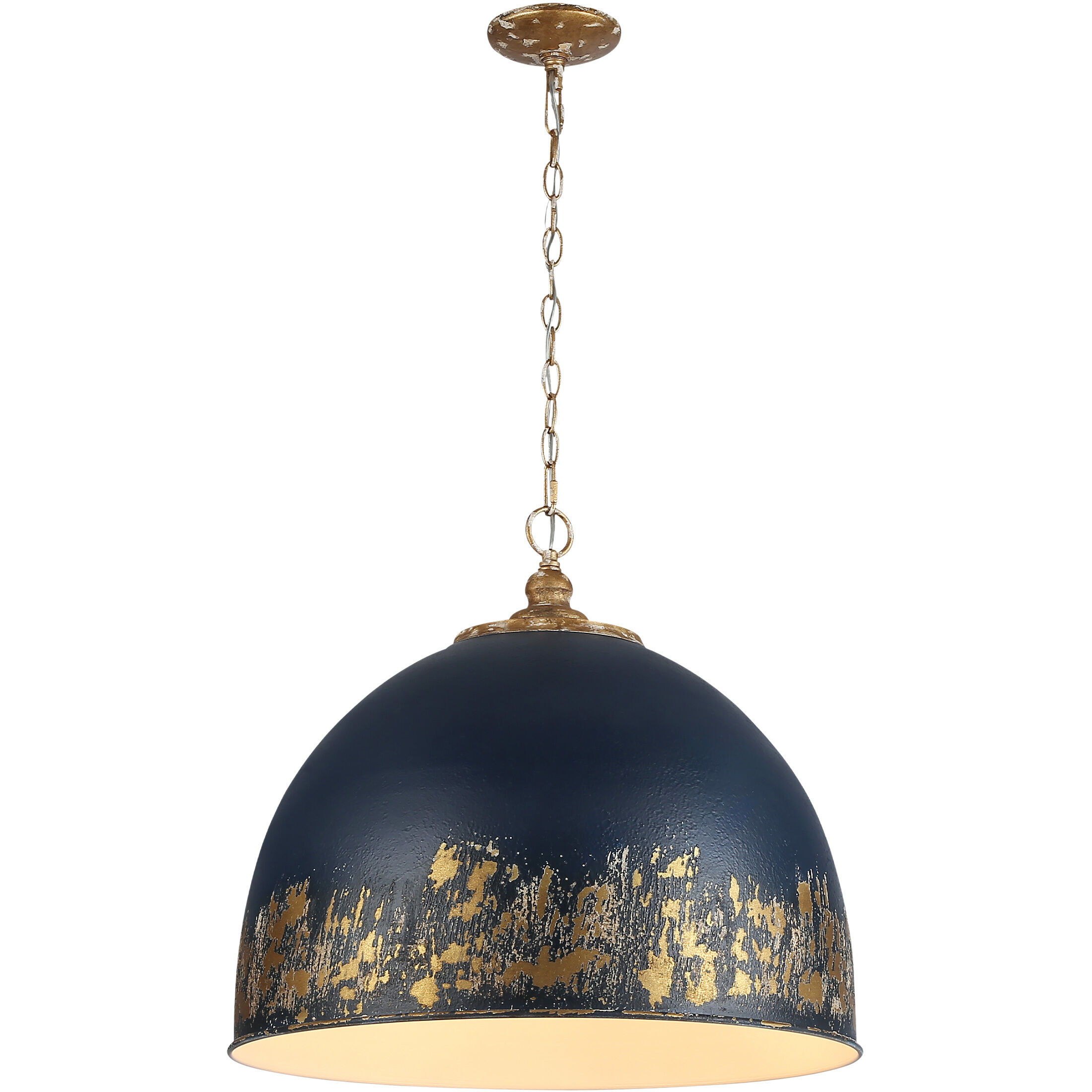 Alison Pendant Ceiling Light in Antique Matte Navy