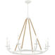 Lanton 8 Light 34 inch Sand White Chandelier Ceiling Light