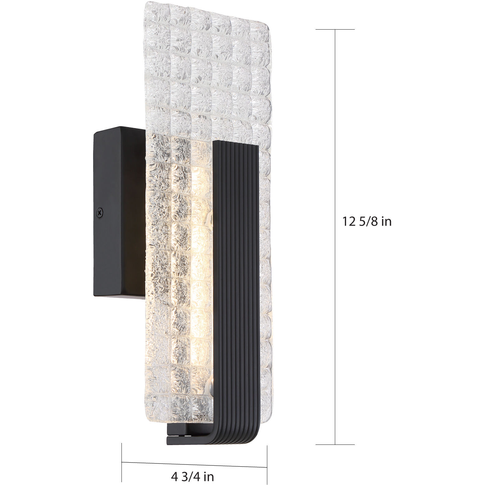 Ceres LED 4.75 inch Matte Black ADA Wall Sconce Wall Light