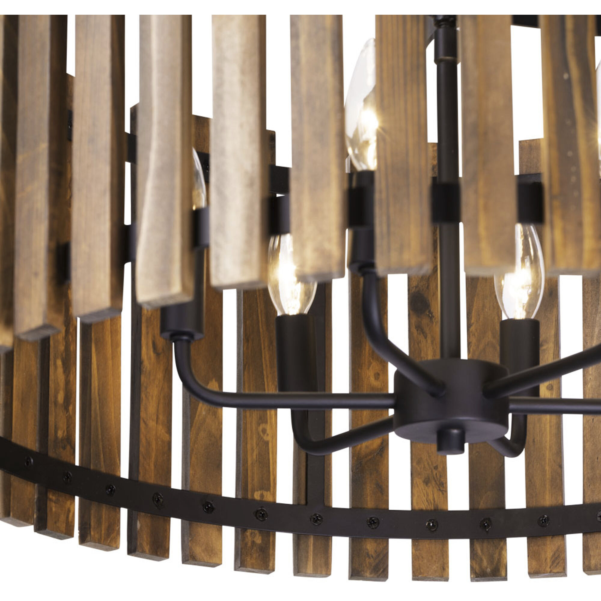 Suratto 6 Light 24 inch Matte Black Pendant Ceiling Light