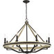Sonoma 8 Light 34 inch Dark Bronze Chandelier Ceiling Light