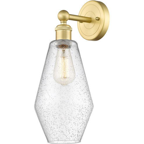 Cindyrella Sconce Wall Light in Satin Gold, Seedy