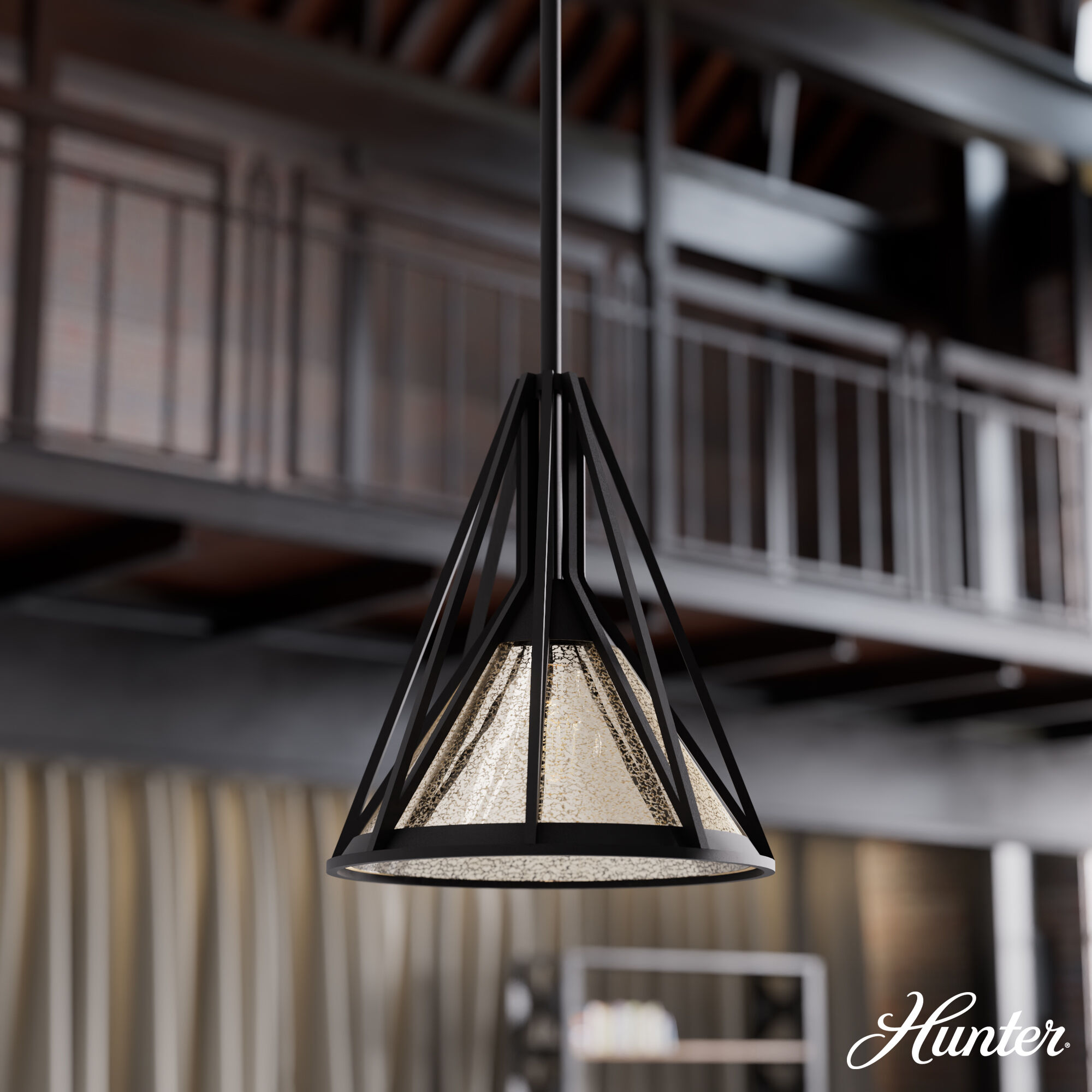 Rafner 1 Light 10.25 inch Natural Black Iron Pendant Ceiling Light