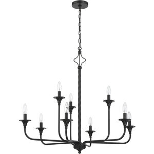 Jolenne 9 Light 35 inch Flat Black Chandelier Ceiling Light