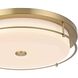 Kolson 1 Light 20 inch Satin Gold Flush Mount Ceiling Light