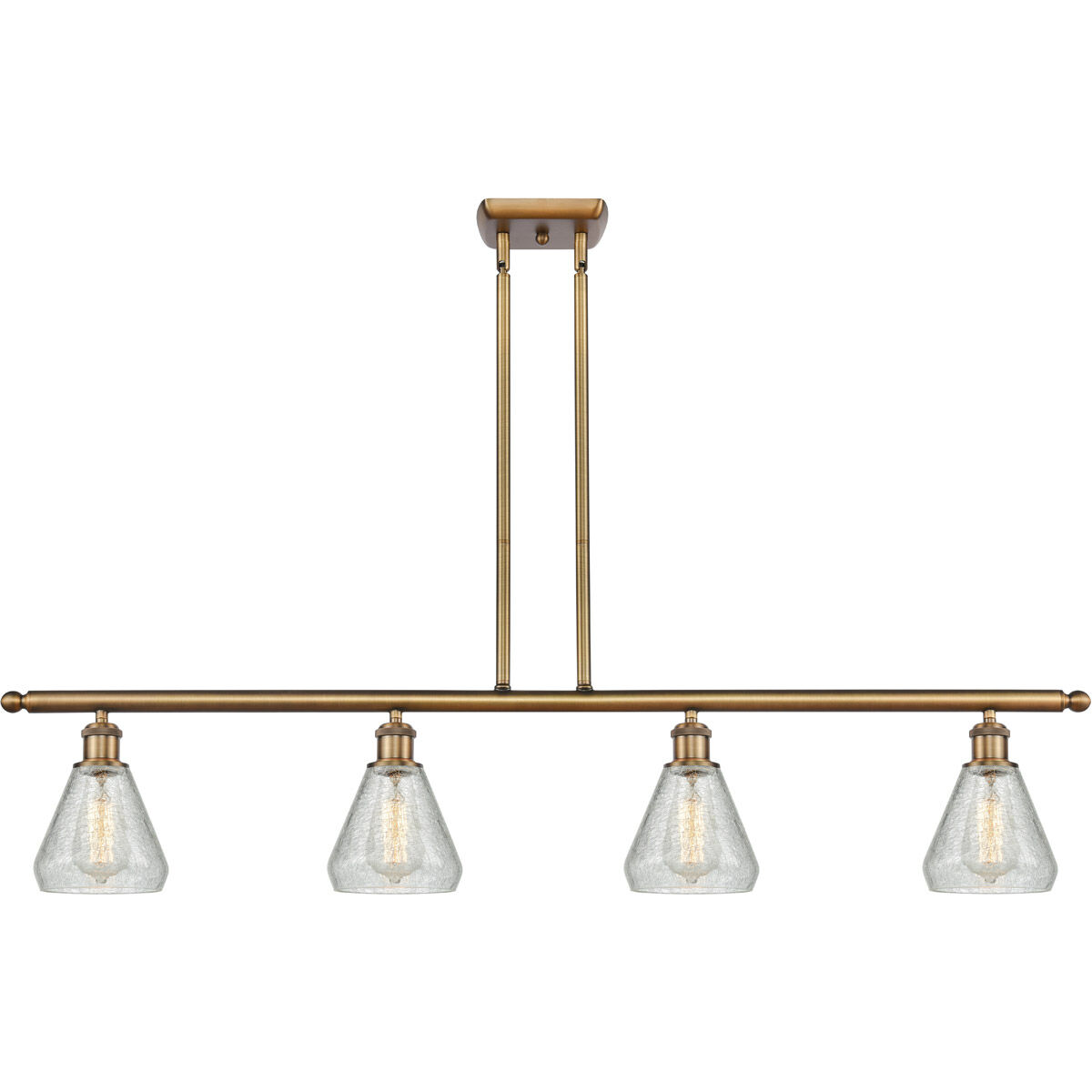 Ballston Conesus LED 48 inch Brushed Brass Island Light Ceiling Light, Ballston
