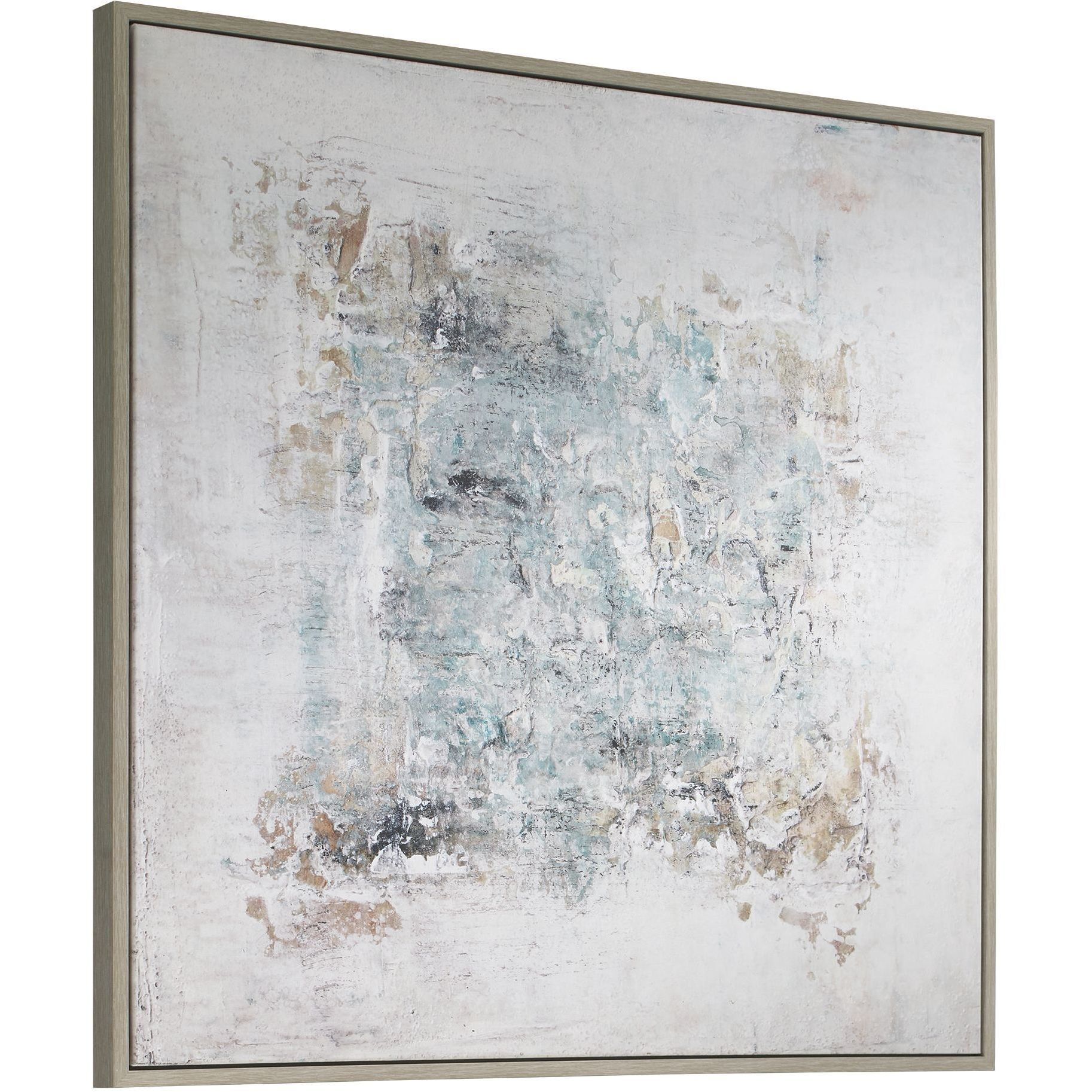 Find Me Here Multicolor Abstract Framed Canvas Art