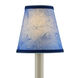 Marble Paper Blue Tapered Chandelier Shade