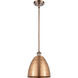 Ballston Dome LED 9 inch Antique Copper Pendant Ceiling Light