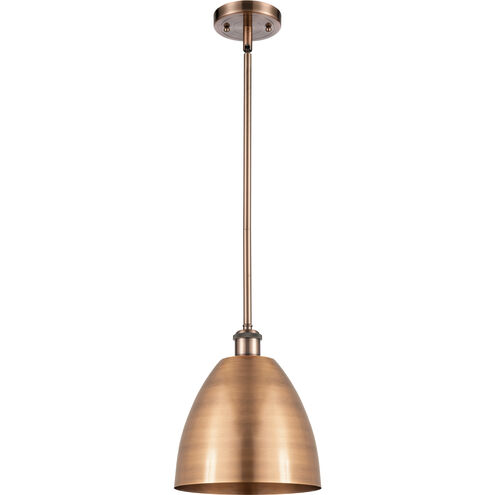 Ballston Dome LED 9 inch Antique Copper Pendant Ceiling Light