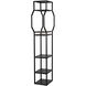 Downtown B Matte Black Bookcase