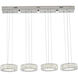 Canada LED 32 inch Chrome Island Lighting Ceiling Light