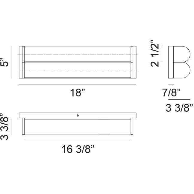 Jensen LED 18 inch Aged Gold Brass Wall Sconce Wall Light