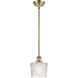 Ballston Niagra LED 6.5 inch Antique Brass Pendant Ceiling Light, Ballston