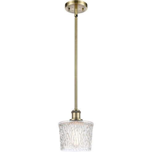 Ballston Niagra LED 6.5 inch Antique Brass Pendant Ceiling Light, Ballston