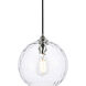 Cashel 1 Light 10 inch Chrome Pendant Ceiling Light