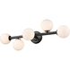 Alouette 5 Light 30 inch Graphite Bath Vanity Wall Light