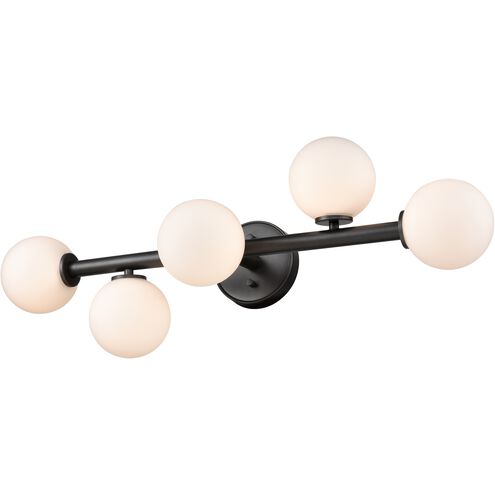 Alouette 5 Light 30 inch Graphite Bath Vanity Wall Light