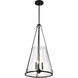 Valentine 16 inch Black Pendant Ceiling Light