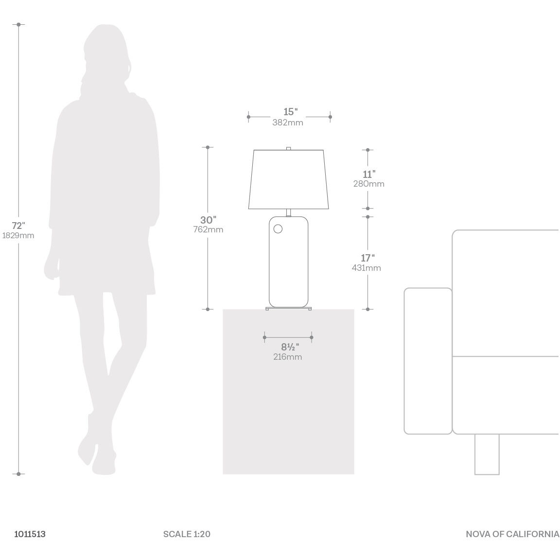 Laurel 30 inch 23.00 watt Dark Walnut and Weathered Brass Table Lamp Portable Light