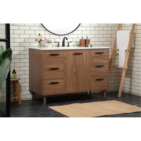 Baldwin 48 X 22 X 34 inch Walnut Brown Vanity Sink Set