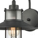 Coastal Farm 1 Light 14 inch Charcoal Outdoor Sconce