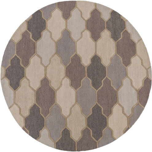 Pollack 96 X 96 inch Charcoal Handmade Rug, Round