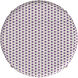 Tobias Rattan Round 24" Counter Stool in White and Purple Dot