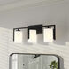 Cambria 3 Light 24 inch Matte Black Vanity Light Wall Light