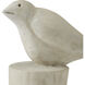 Concrete Birds 9 X 6.5 inch Garden Sculptures, Set of 2