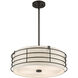 Blanchard 4 Light 20 inch English Bronze Pendant Chandelier Ceiling Light
