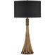 Baroque 33 inch 150 watt Antique Brass Table Lamp Portable Light