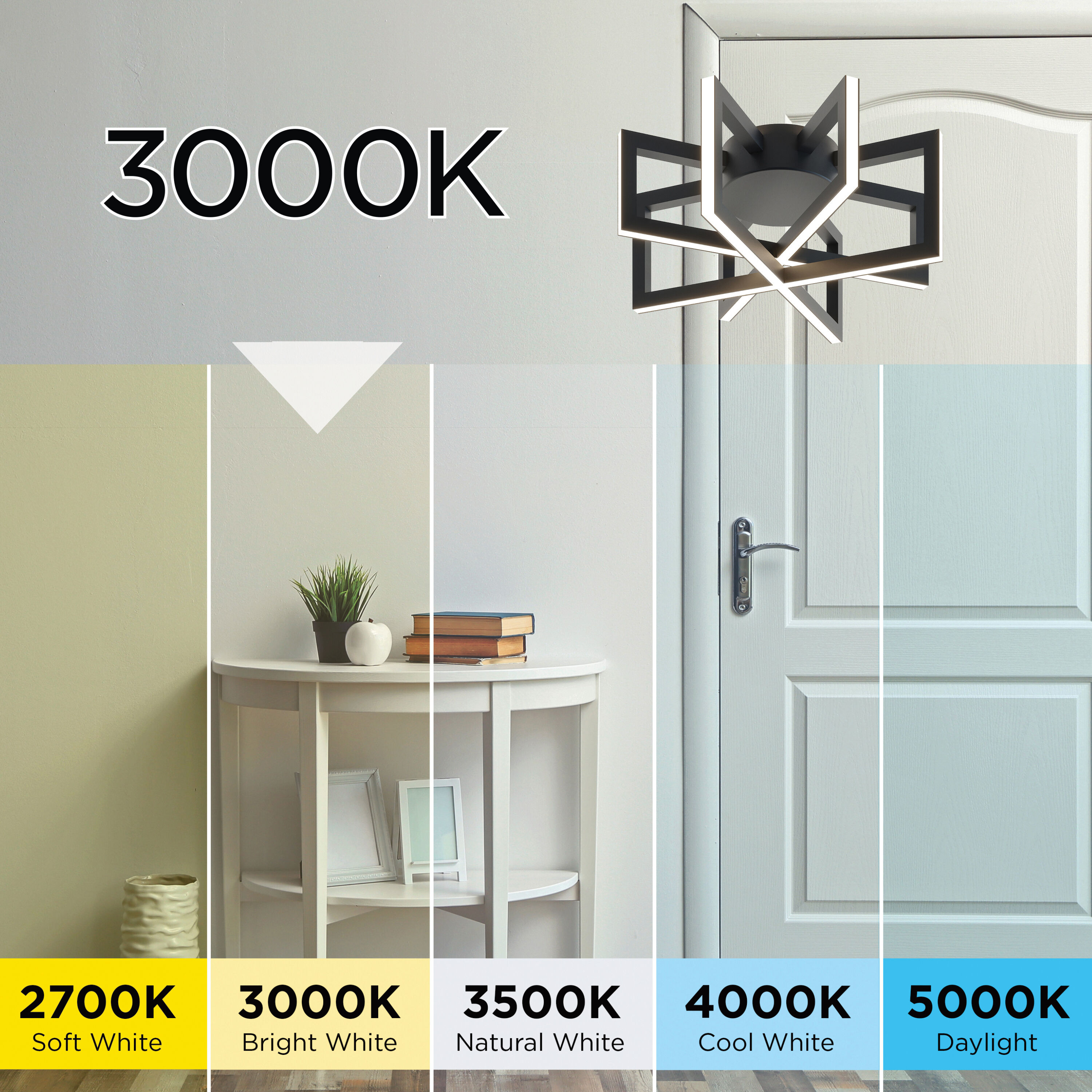 Cass LED 13 inch Satin Nickel Flush Mount Ceiling Light