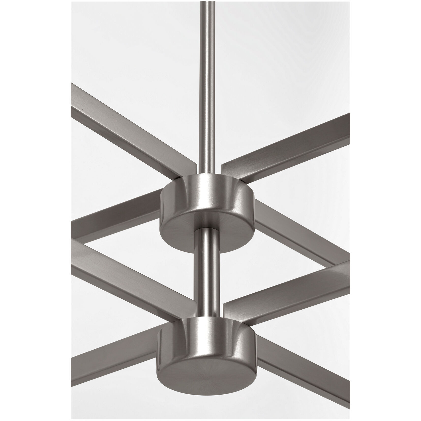 Zentro LED 36 inch Brushed Nickel Chandelier Ceiling Light