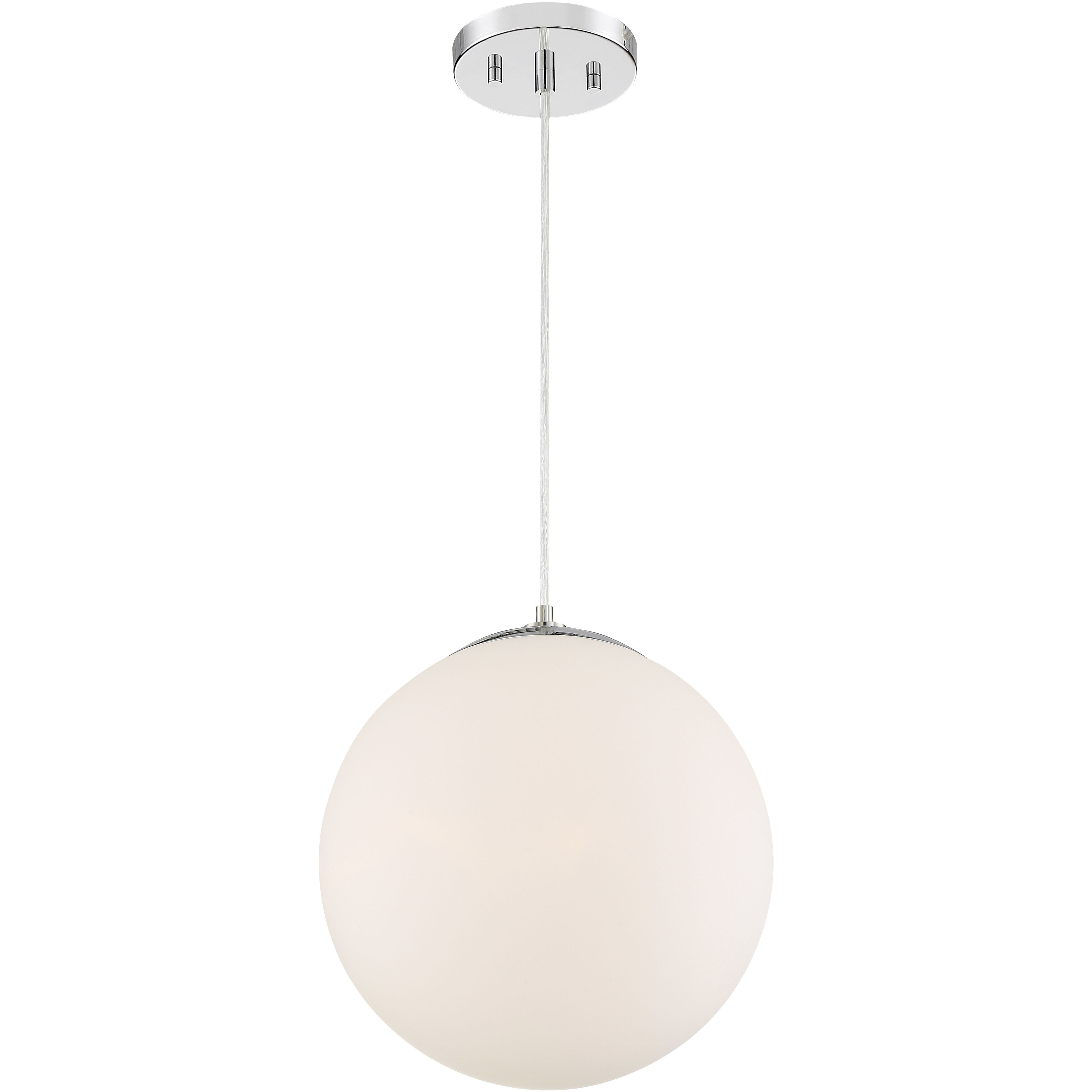 Kelvin 1 Light 12 inch Chrome Pendant Ceiling Light