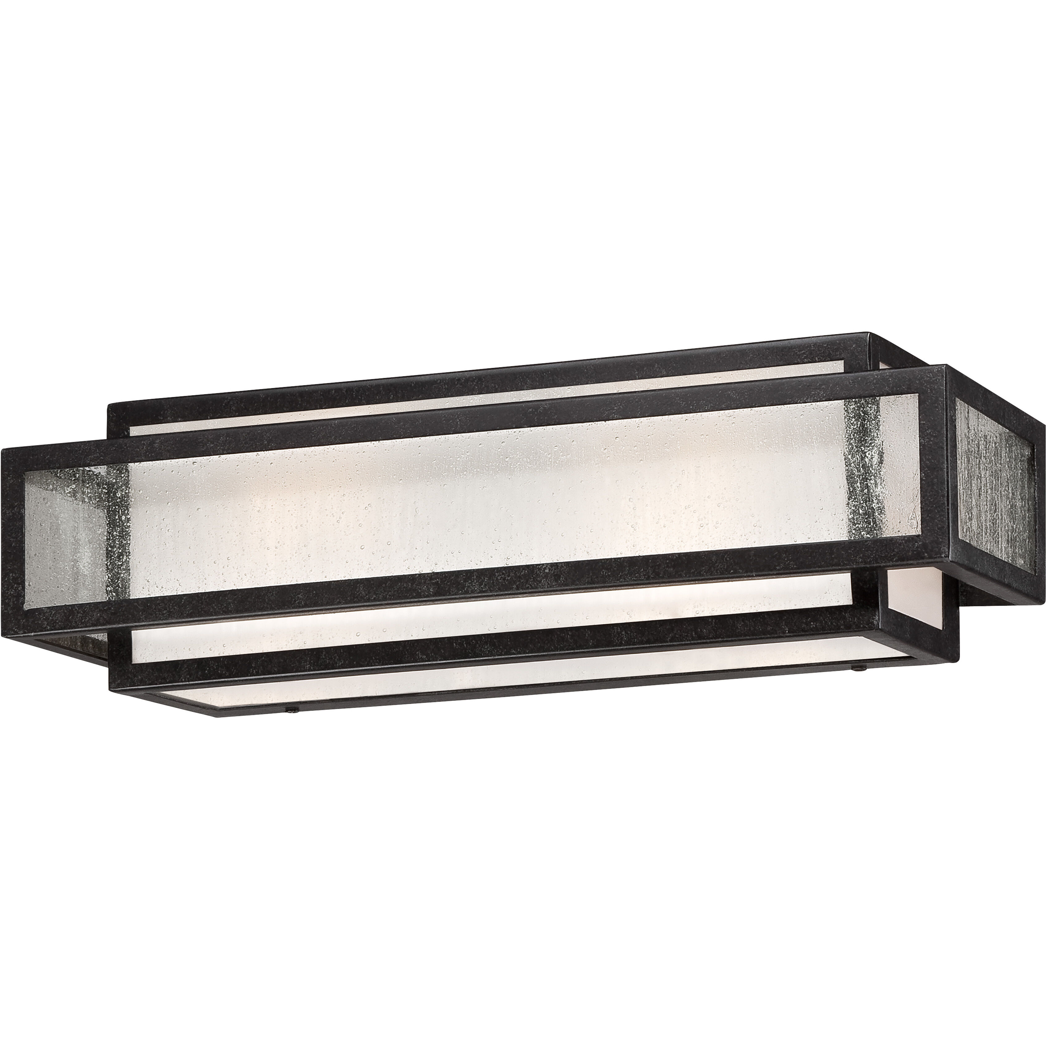 Camden Square 2 Light 17 inch Aged Charcoal Bath Light Wall Light