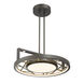 Tribeca LED 20 inch Smoked Iron And Soft Brass Semi Flush And Pendant Ceiling Light