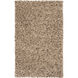 Blossom 36 X 24 inch Cream, Camel, Dark Brown Rug