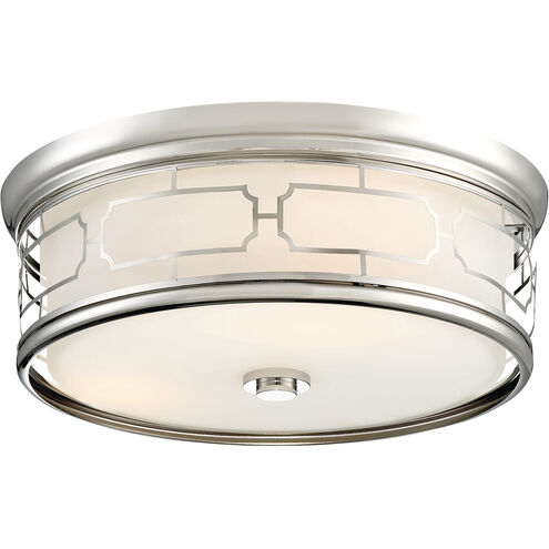 ML LED 16 inch Polished Nickel Flush Mount Ceiling Light