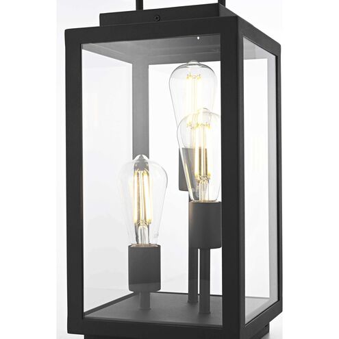 Valentin 18 X 8 inch Black Outdoor Lawn Light