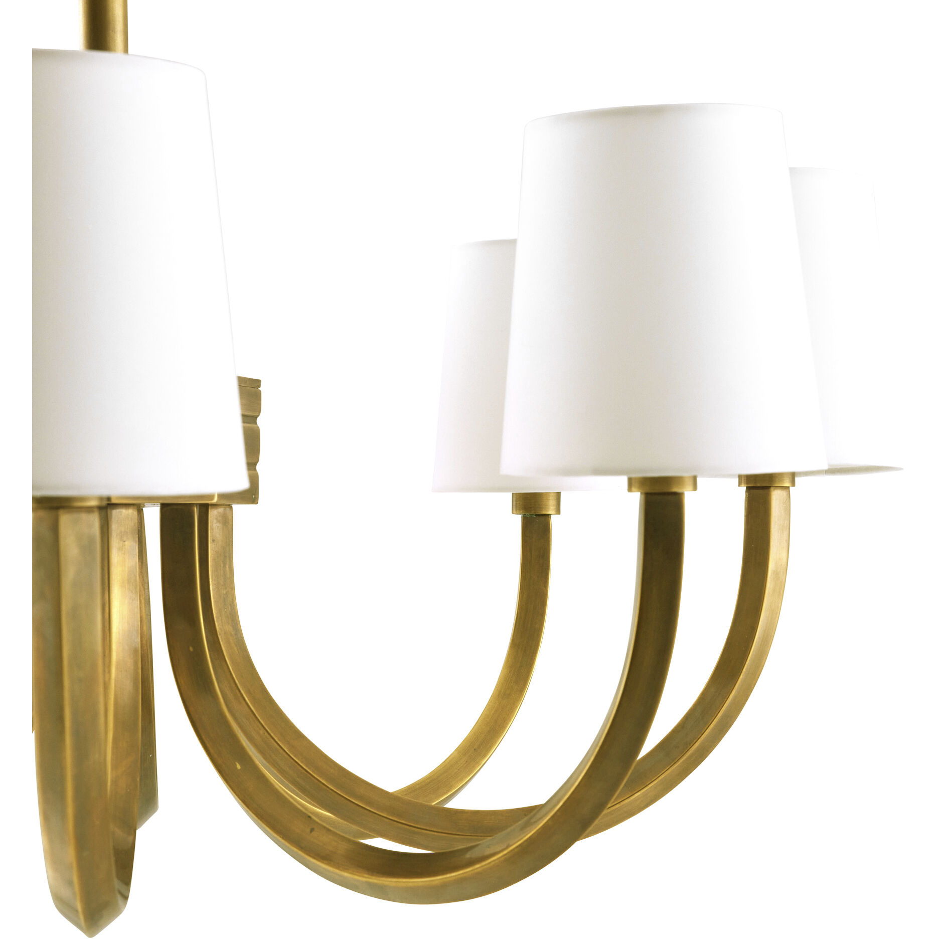 Gaetano 8 Light 27 inch Vintage Brass Chandelier Ceiling Light