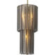 Imperial 6 Light 13.78 inch Brushed Brass and Smoke Glass Chandelier Ceiling Light, Small