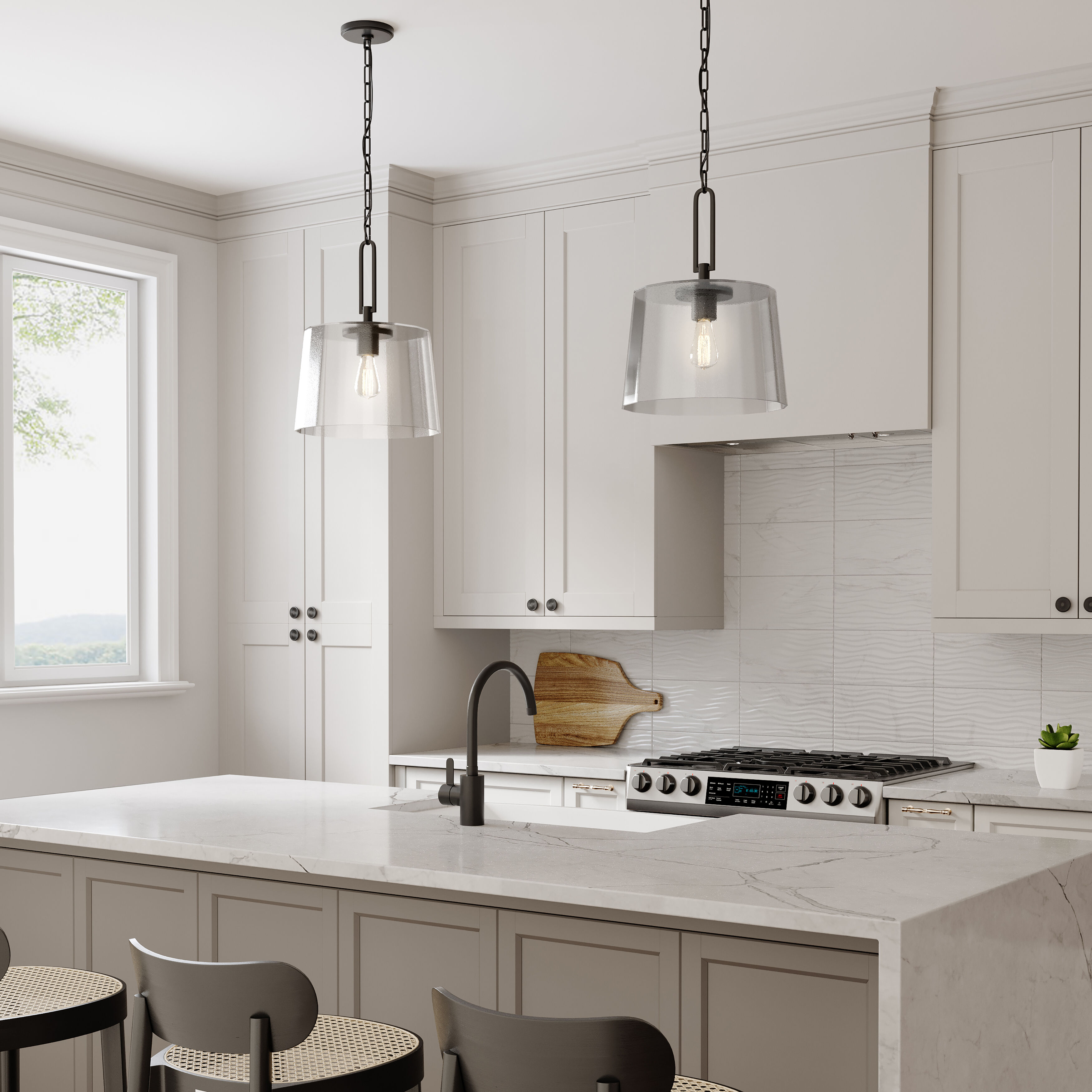 Diamara 1 Light 13.75 inch Matte Black Pendant Ceiling Light