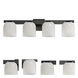 Scoop LED 29.5 inch Black Bath Vanity Wall Light in Marble