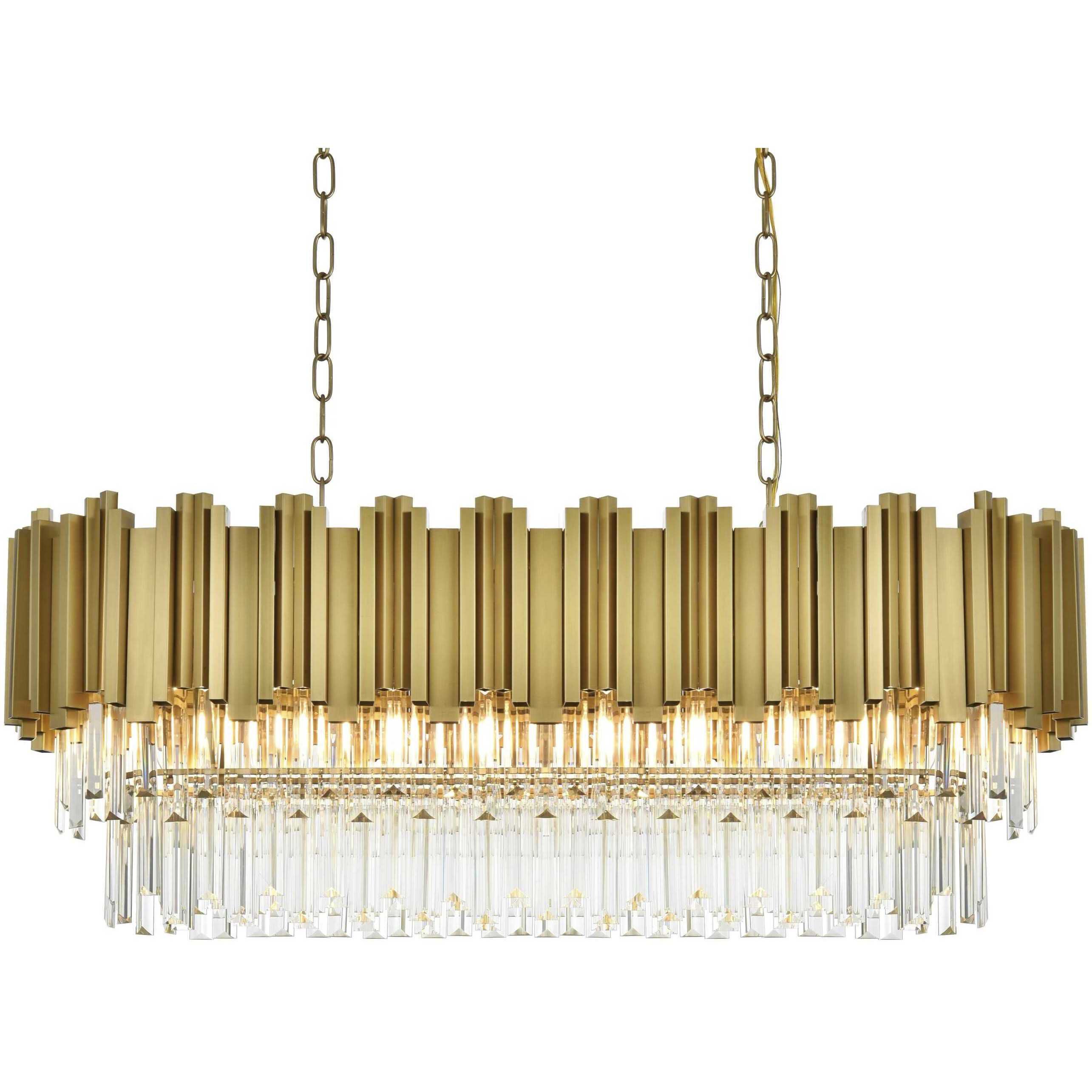 Willow 9 Light 14 inch Satin Gold Chandelier Ceiling Light