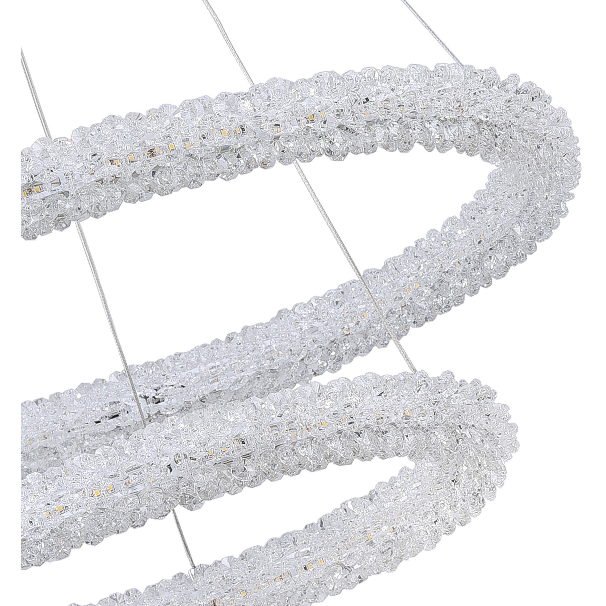 Arielle LED 25 inch Chrome Down Chandelier Ceiling Light
