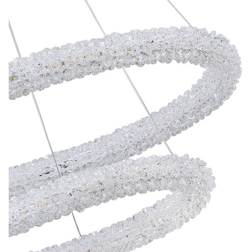 Arielle LED 25 inch Chrome Down Chandelier Ceiling Light