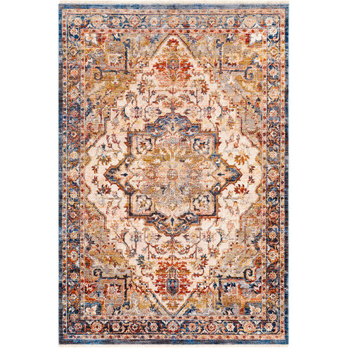 Ephesians 59 X 31 inch Dark Blue; Multicolored Rug