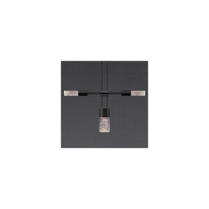 Suspenders LED 102 inch Satin Black Modular Pendant Composition Ceiling Light
